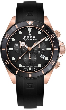 Edox SkyDiver 70s Chronograph 10238 37RNNCA NI Edox SkyDiver 70s Chronograph 10238 37RNNCA NI