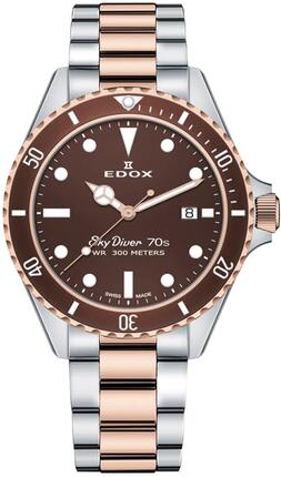 Edox SkyDiver 70s Date 53017 357RBRM BRI Edox SkyDiver 70s Date 53017 357RBRM BRI