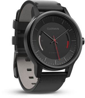 Garmin Vívomove Classic, Black with Leather Band Garmin Vívomove Classic, Black with Leather Band