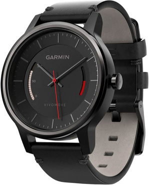 Garmin Vívomove Classic, Black with Leather Band Garmin Vívomove Classic, Black with Leather Band