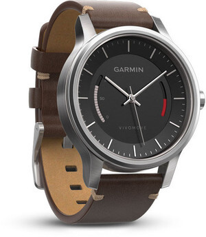 Garmin vívomove Premium, Stainless Steel with Leather Band Garmin vívomove Premium, Stainless Steel with Leather Band
