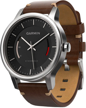 Garmin vívomove Premium, Stainless Steel with Leather Band Garmin vívomove Premium, Stainless Steel with Leather Band